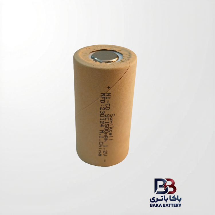 باتری نیکل کادمیوم 1.2 ولت 1500 میلیآمپر SC